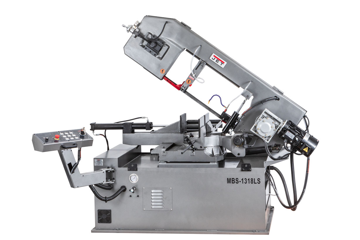 JET MBS-1318LS Полуавтоматический ленточнопильный станок по металлу
